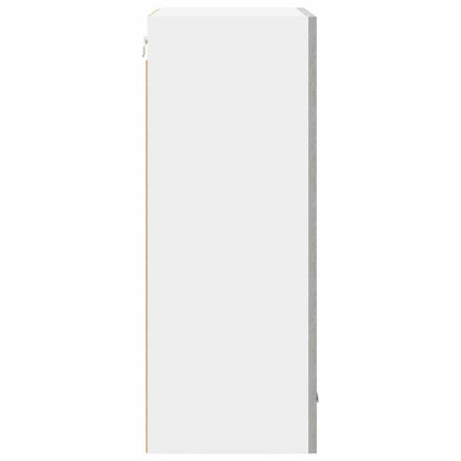 Armadio pensile Grigio Cemento e Bianco 50 x 31 x 80 cm