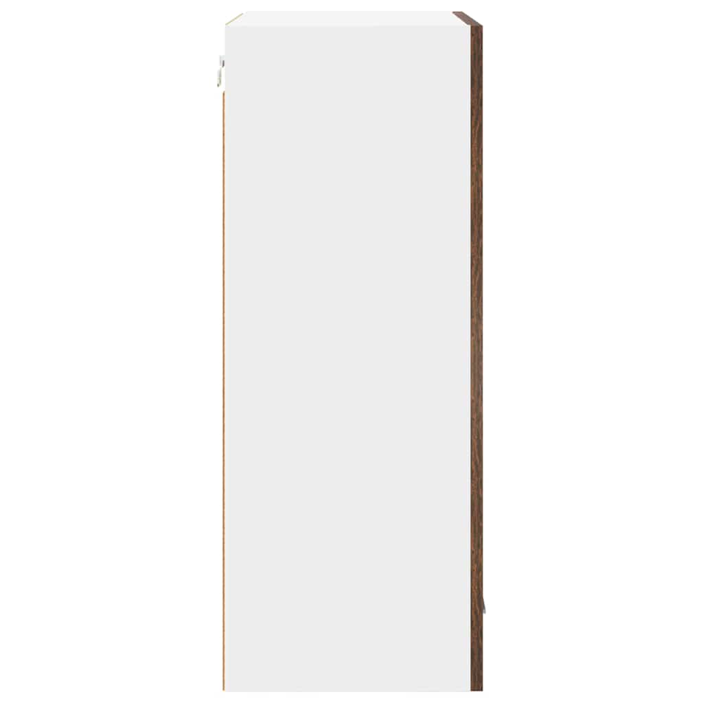 Armadio pensile Rovere Affumicato e Bianco 50 x 31 x 80 cm