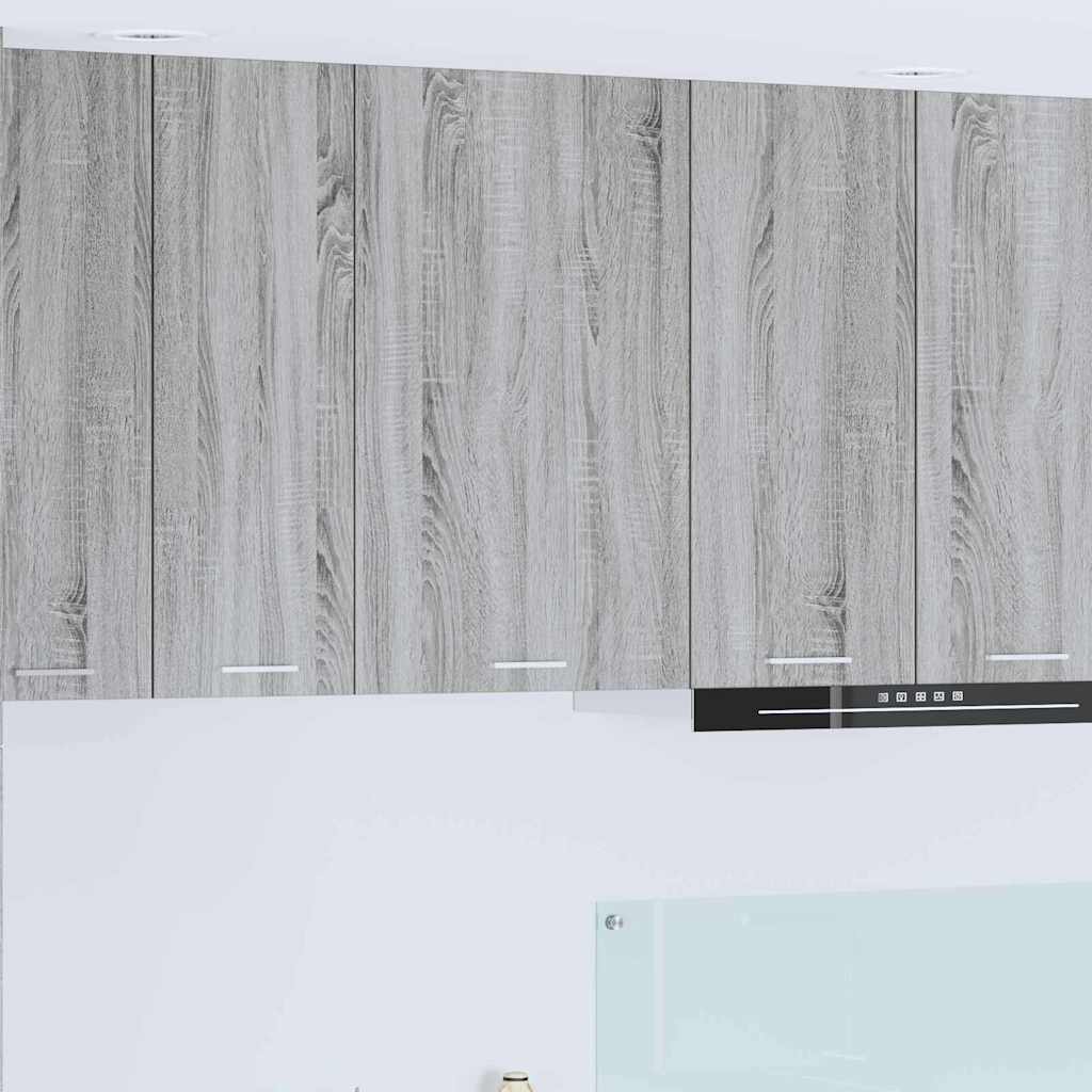 Armadio pensile Grigio Sonoma e Bianco 50 x 31 x 80 cm | homemem39