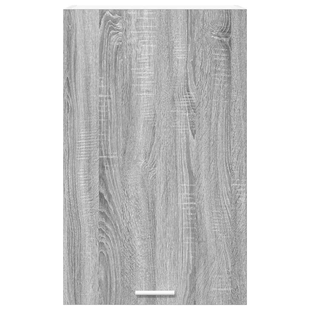 Armadio pensile Grigio Sonoma e Bianco 50 x 31 x 80 cm