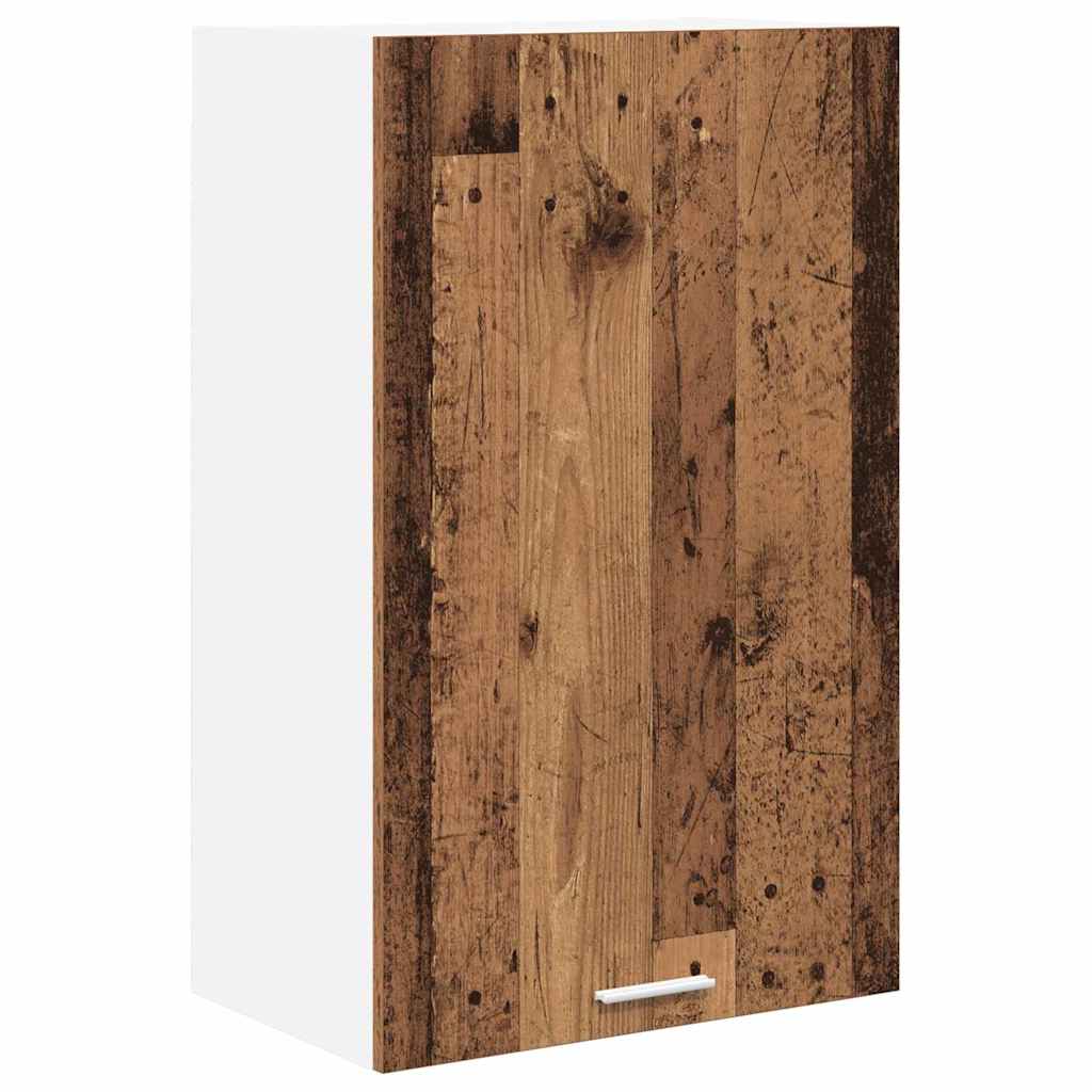 Armadio pensile con porta Legno Antico e Bianco 50 x 31 x 80 cm | homemem39