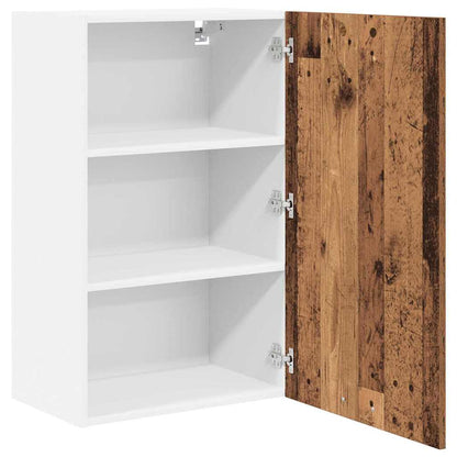 Armadio pensile con porta Legno Antico e Bianco 50 x 31 x 80 cm | homemem39