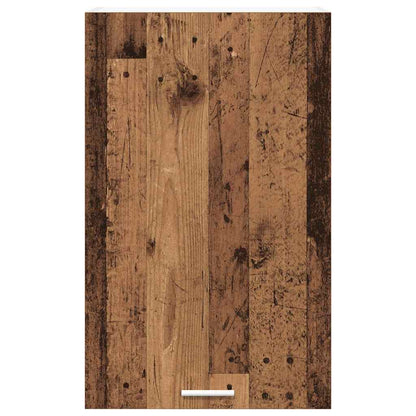 Armadio pensile con porta Legno Antico e Bianco 50 x 31 x 80 cm | homemem39