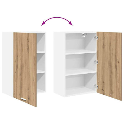 Armadio pensile Rovere Artigiano e Bianco 50 x 31 x 80 cm