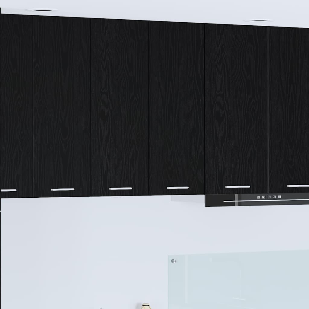 Armadio pensile Rovere Nero 60 x 31 x 80 cm Legno multistrato