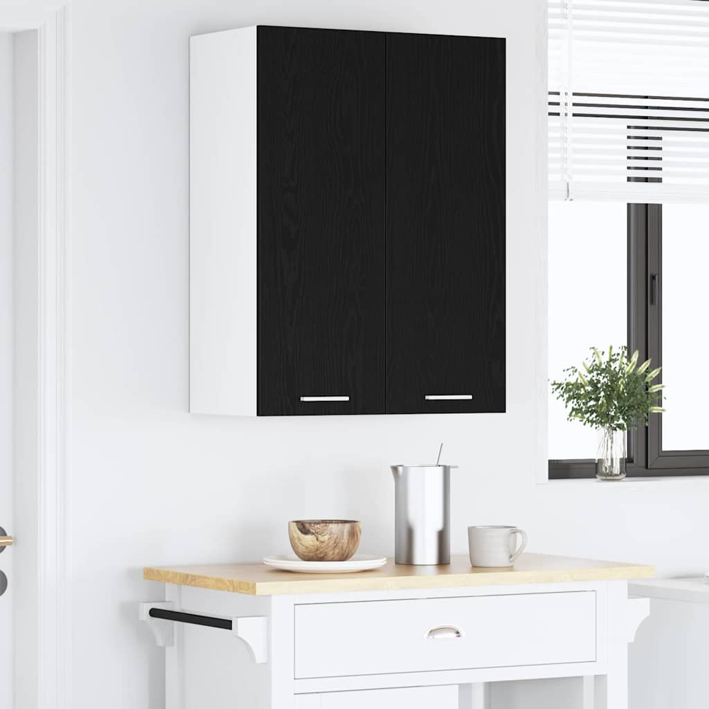 Armadio pensile Rovere Nero 60 x 31 x 80 cm Legno multistrato | homemem39