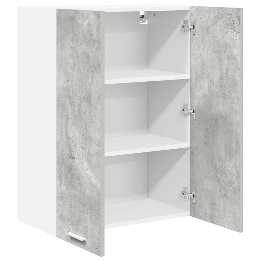Armadio pensile con porta Grigio cemento 60 x 31 x 80 cm
