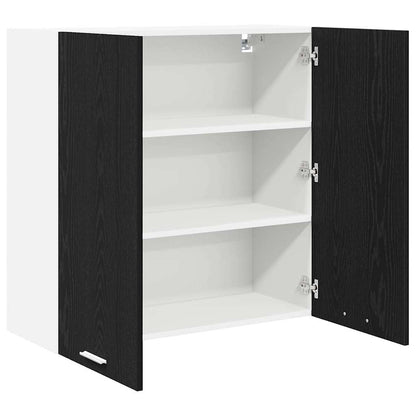 Armadio pensile Rovere Nero 80 x 31 x 80 cm Legno multistrato | homemem39