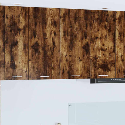 Armadio pensile con porta Riga Rovere fumé 80 x 31 x 80 cm