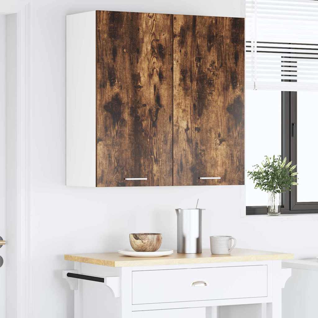 Armadio pensile con porta Riga Rovere fumé 80 x 31 x 80 cm | homemem39