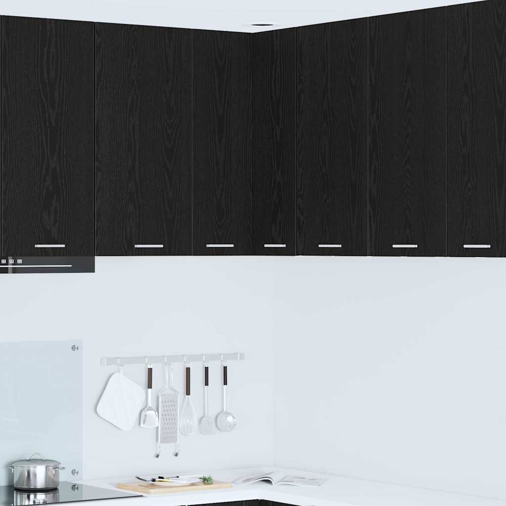 Armadio pensile Rovere Nero e Bianco 57 x 57 x 80 cm | homemem39