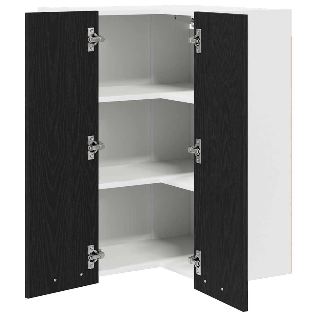 Armadio pensile Rovere Nero e Bianco 57 x 57 x 80 cm | homemem39