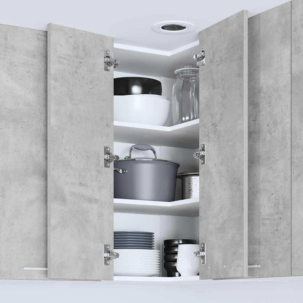 Armadio pensile Grigio Cemento e Bianco 57 x 57 x 80 cm | homemem39