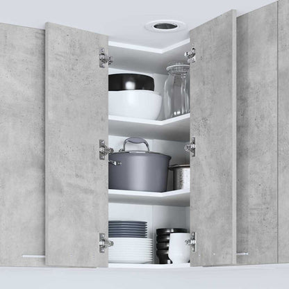 Armadio pensile Grigio Cemento e Bianco 57 x 57 x 80 cm | homemem39