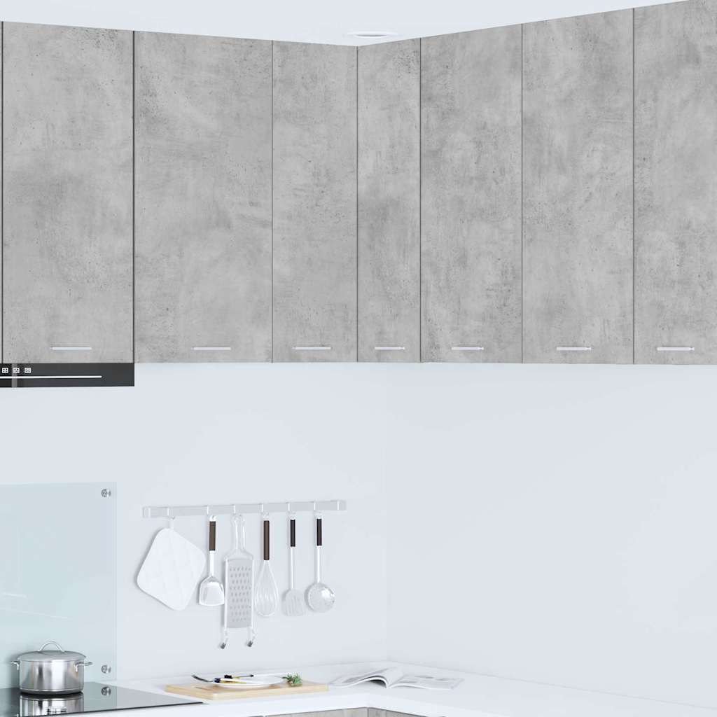 Armadio pensile Grigio Cemento e Bianco 57 x 57 x 80 cm