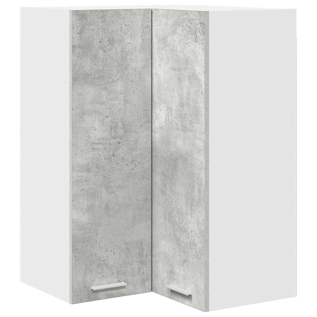 Armadio pensile Grigio Cemento e Bianco 57 x 57 x 80 cm | homemem39