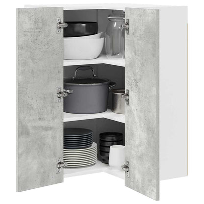 Armadio pensile Grigio Cemento e Bianco 57 x 57 x 80 cm | homemem39
