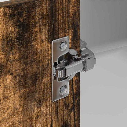 Armadio pensile Rovere Affumicato e Bianco 57 x 57 x 80 cm | homemem39