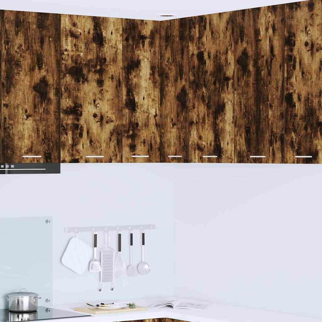 Armadio pensile Rovere Affumicato e Bianco 57 x 57 x 80 cm