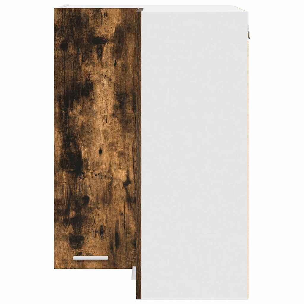 Armadio pensile Rovere Affumicato e Bianco 57 x 57 x 80 cm | homemem39