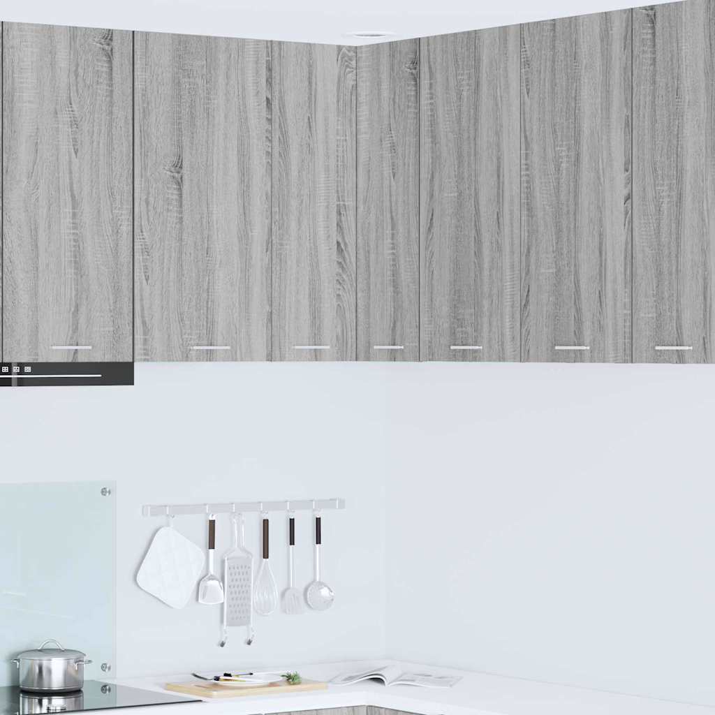 Armadio pensile Grigio Sonoma e Bianco 57 x 57 x 80 cm | homemem39