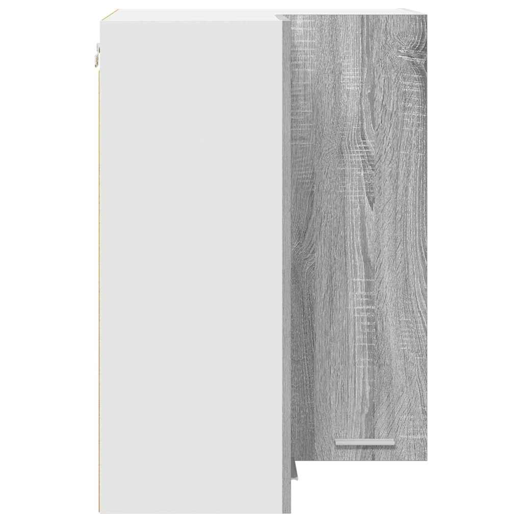 Armadio pensile Grigio Sonoma e Bianco 57 x 57 x 80 cm | homemem39