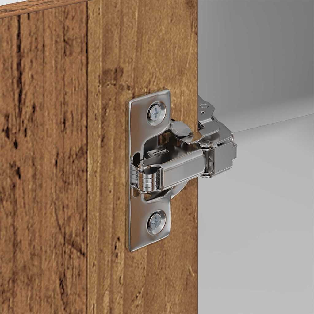 Armadio pensile Legno Antico e Bianco 57 x 57 x 80 cm | homemem39