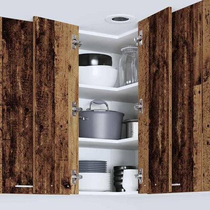 Armadio pensile Legno Antico e Bianco 57 x 57 x 80 cm | homemem39