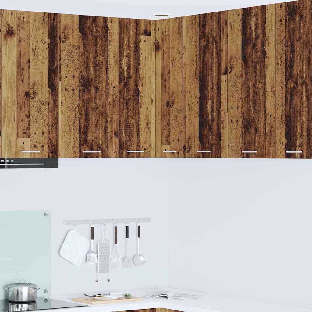 Armadio pensile Legno Antico e Bianco 57 x 57 x 80 cm | homemem39