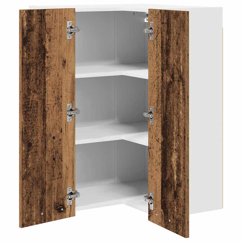 Armadio pensile Legno Antico e Bianco 57 x 57 x 80 cm | homemem39
