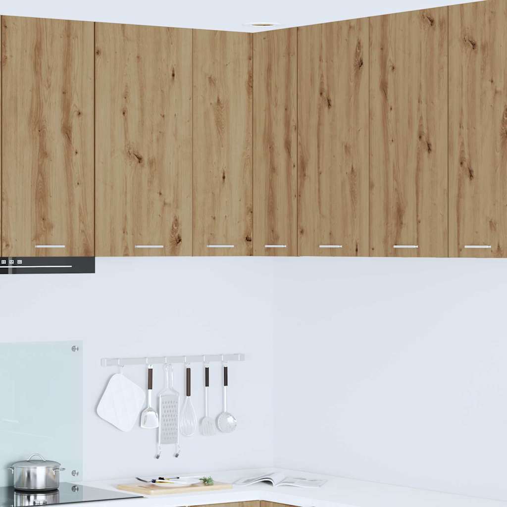 Armadio pensile Rovere Artigiano e Bianco 57 x 57 x 80 cm | homemem39