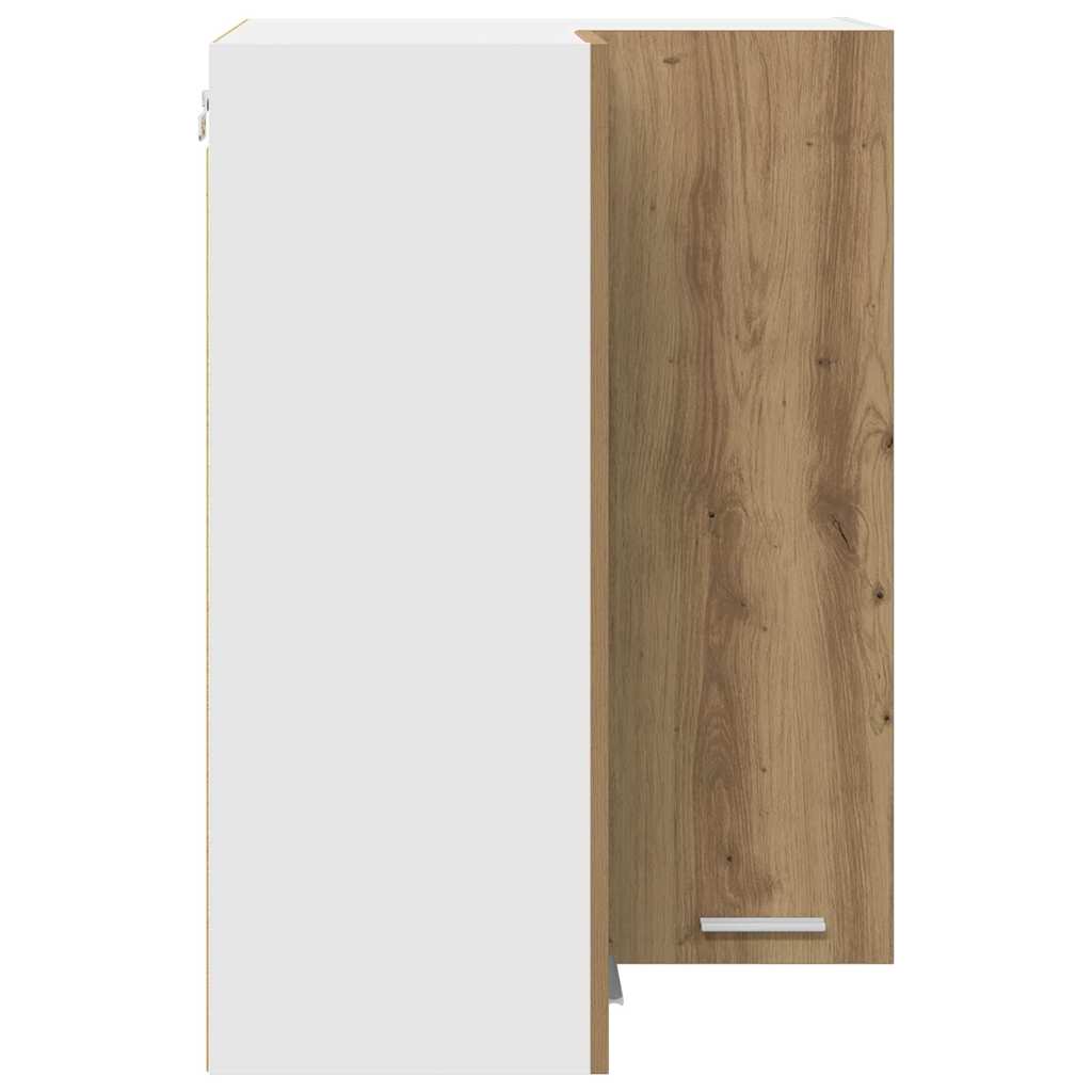 Armadio pensile Rovere Artigiano e Bianco 57 x 57 x 80 cm | homemem39