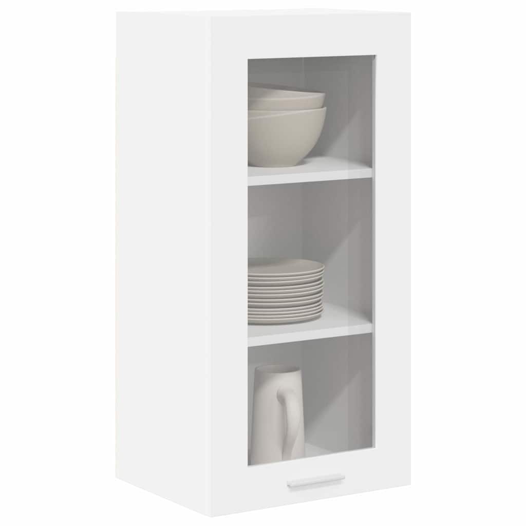 Armadio pensile 2 pcs Bianco 40 x 31 x 80 cm Legno multistrato | homemem39