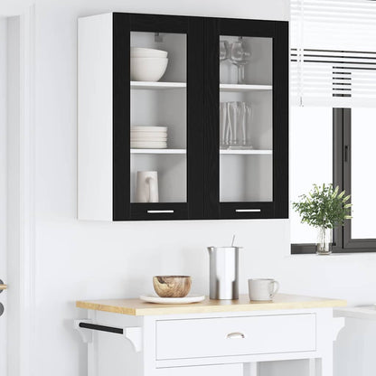 Armadio pensile Rovere Nero 40 x 31 x 80 cm Legno multistrato | homemem39