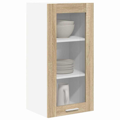 Armadio pensile con porta 2 pcs Rovere Sonoma 40 x 31 x 80 cm | homemem39