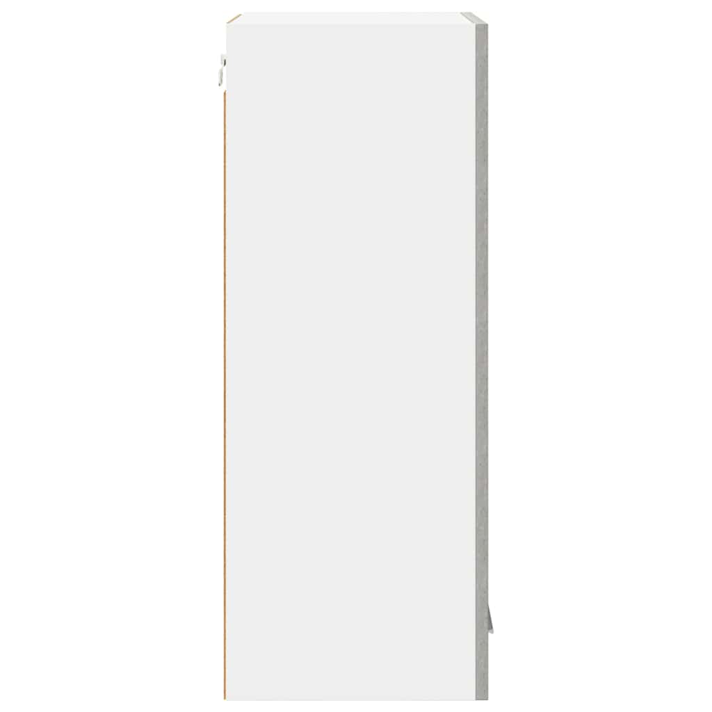 Armadio pensile con porta 2 pcs Grigio cemento 40 x 31 x 80 cm | homemem39