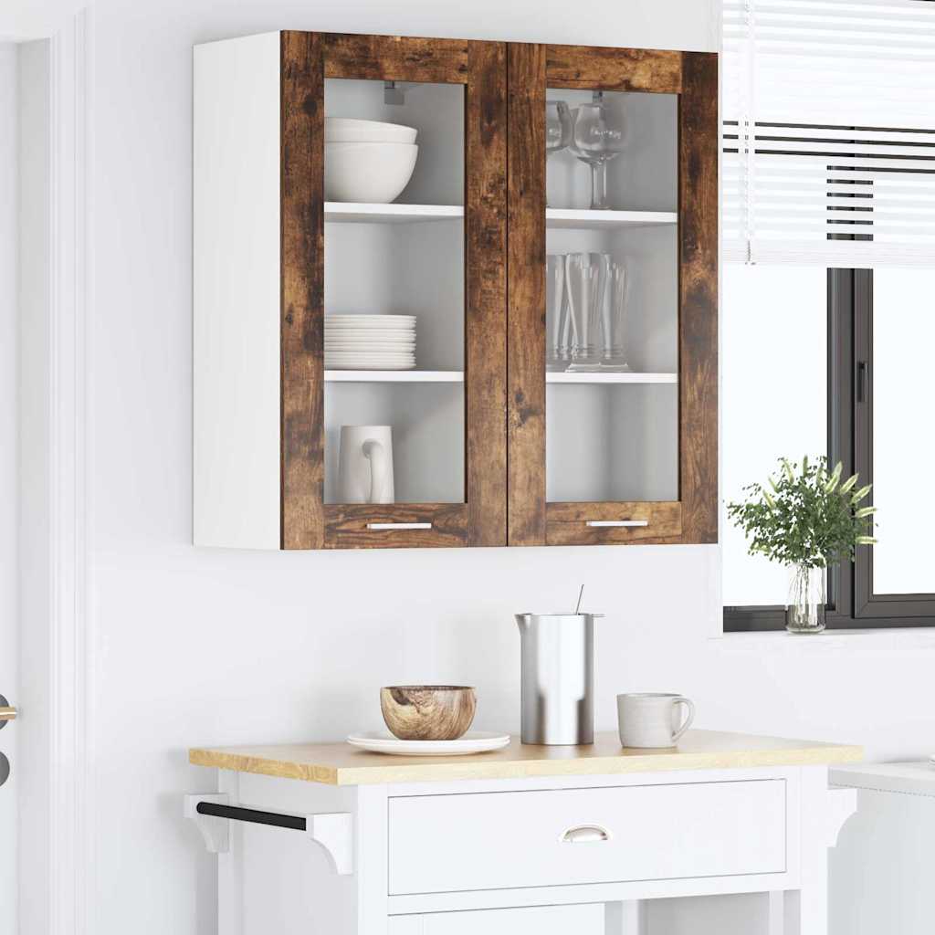Armadio pensile Rovere fumé 40 x 31 x 80 cm Legno multistrato | homemem39