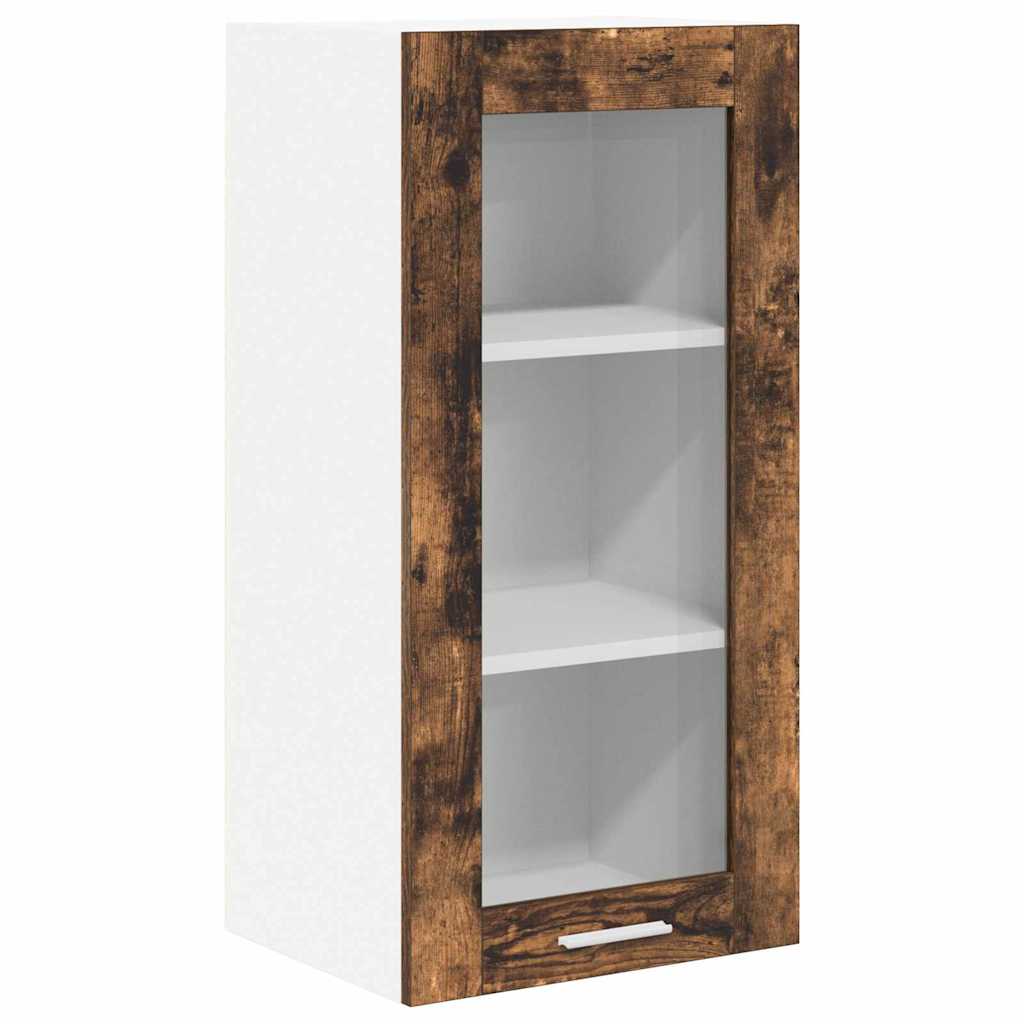 Armadio pensile con porta 2 pcs Rovere fumé 40 x 31 x 80 cm | homemem39