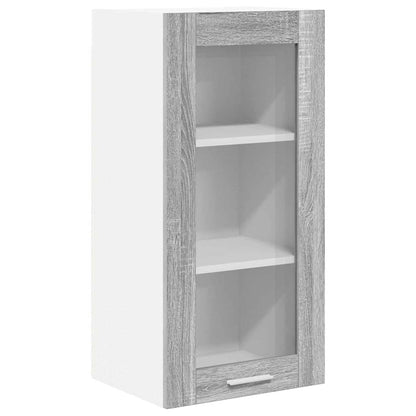 Armadio pensile Grigio Sonoma 40 x 31 x 80 cm Legno multistrato | homemem39