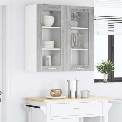 Armadio pensile con porta 2 pcs Grigio Sonoma 40 x 31 x 80 cm | homemem39