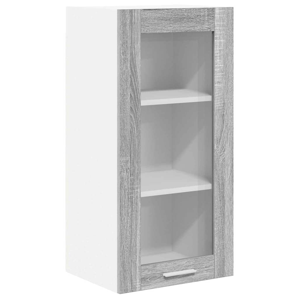 Armadio pensile con porta 2 pcs Grigio Sonoma 40 x 31 x 80 cm | homemem39