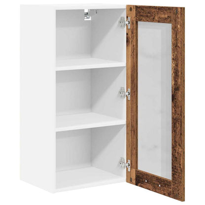 Armadio pensile con porta 2 pcs Legno vecchio 40 x 31 x 80 cm | homemem39