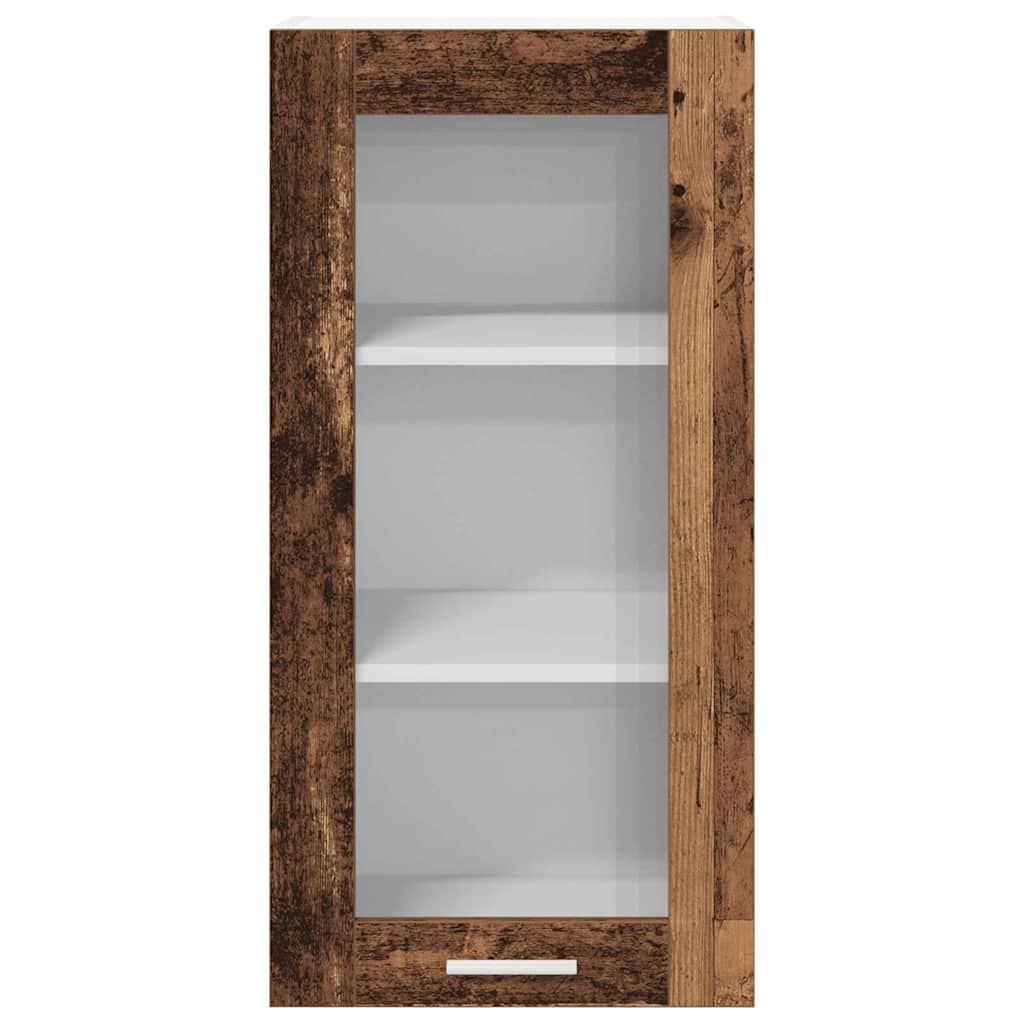 Armadio pensile con porta 2 pcs Legno vecchio 40 x 31 x 80 cm | homemem39