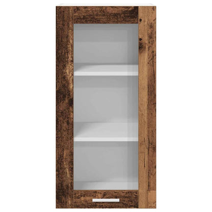 Armadio pensile con porta 2 pcs Legno vecchio 40 x 31 x 80 cm | homemem39