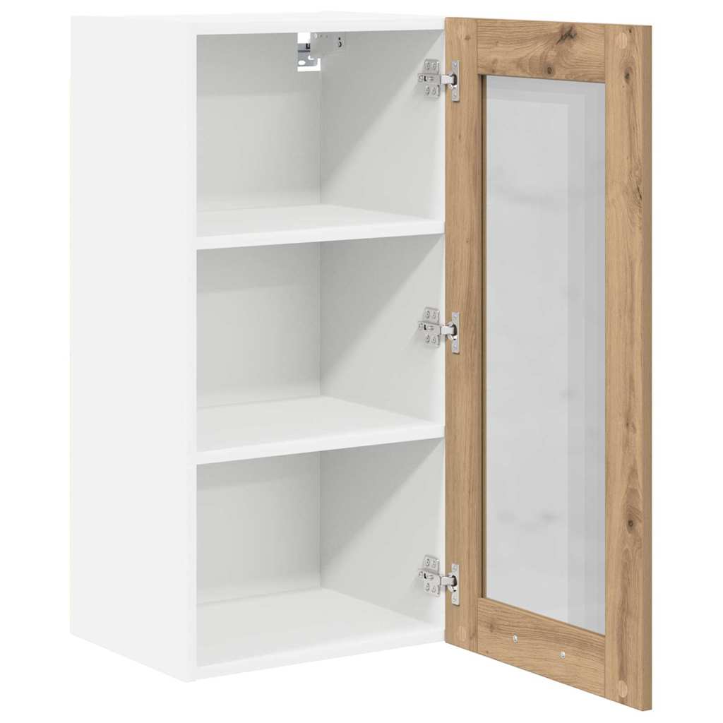 Armadio pensile con porta Rovere artigianale 40 x 31 x 80 cm | homemem39