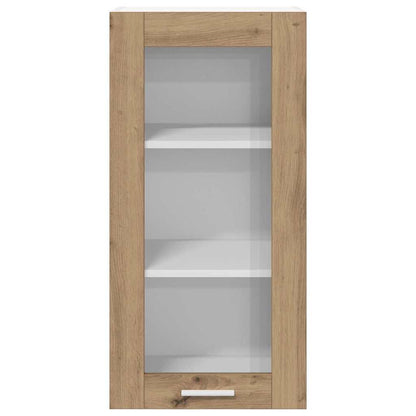 Armadio pensile con porta Rovere artigianale 40 x 31 x 80 cm | homemem39