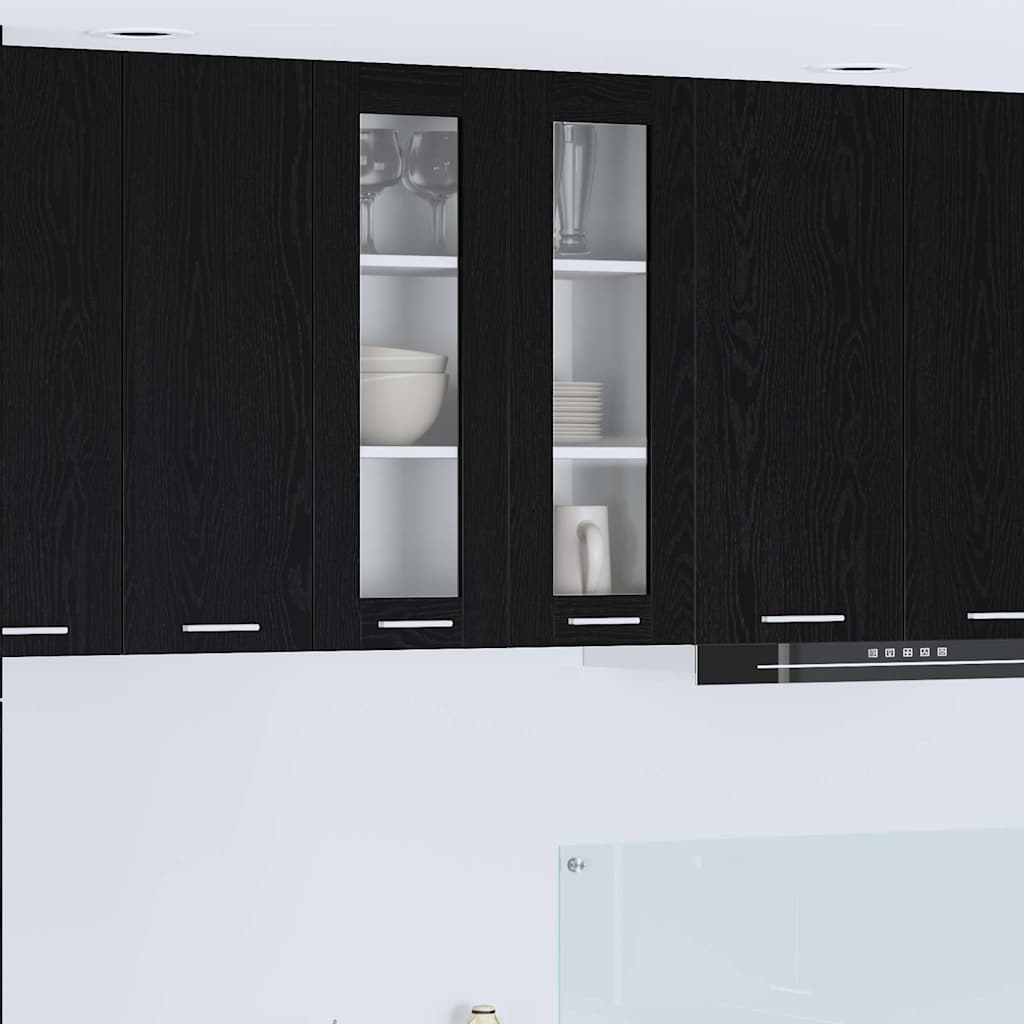 Armadio pensile Rovere Nero 60 x 31 x 80 cm Legno multistrato | homemem39