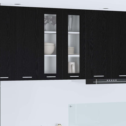 Armadio pensile Rovere Nero 60 x 31 x 80 cm Legno multistrato | homemem39