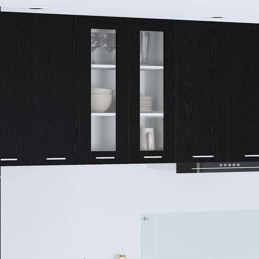 Armadio pensile Rovere Nero 60 x 31 x 80 cm Legno multistrato | homemem39