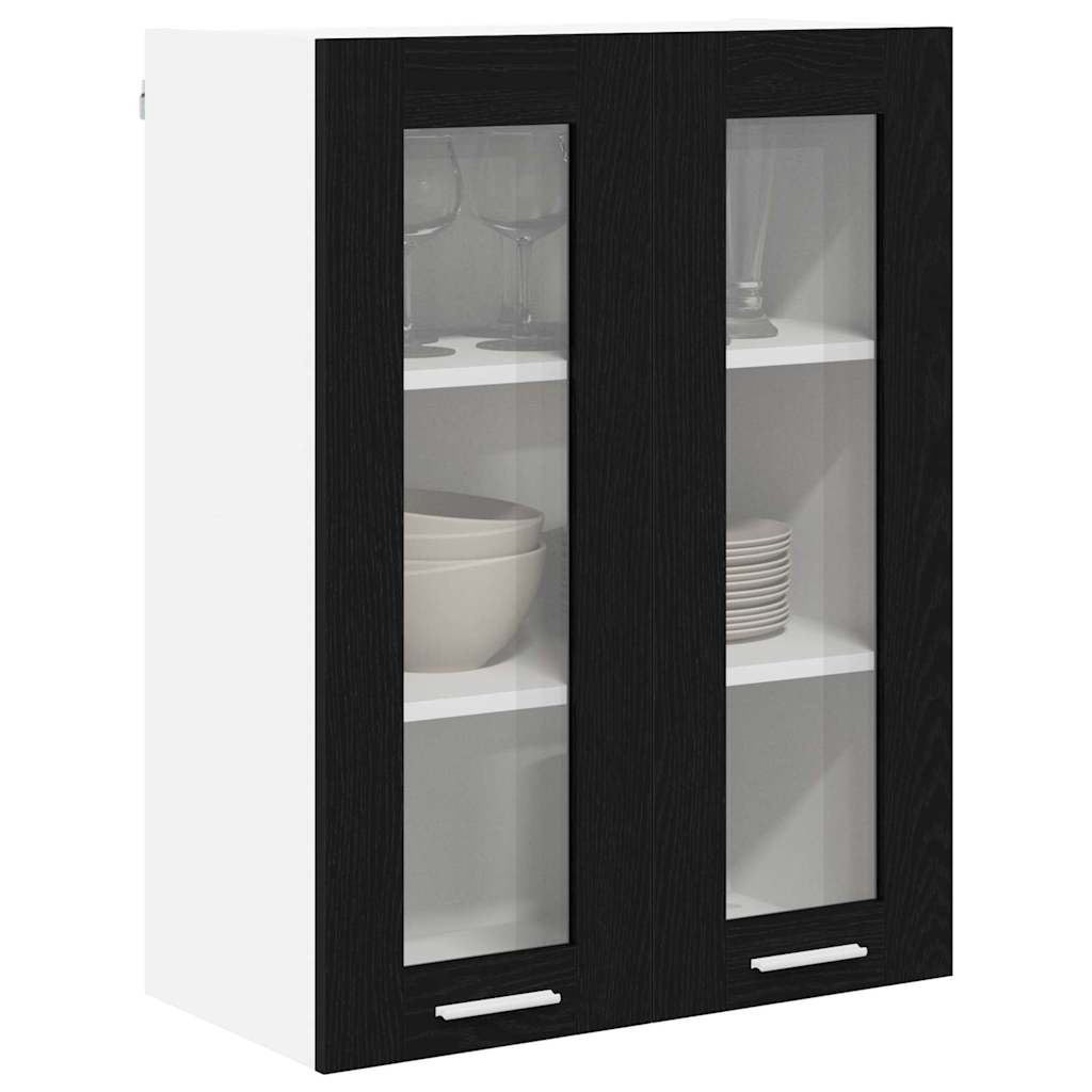 Armadio pensile Rovere Nero 60 x 31 x 80 cm Legno multistrato